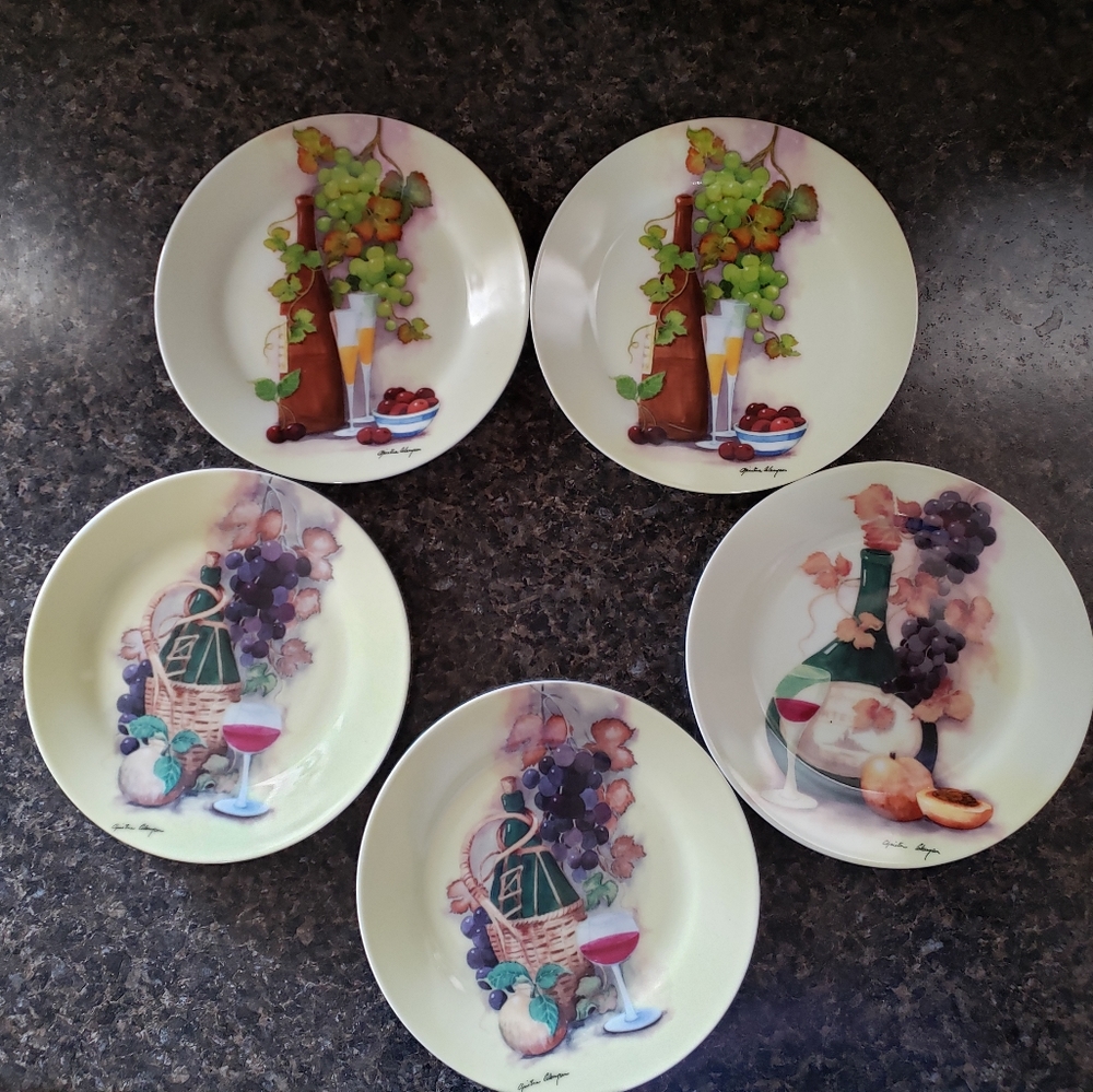 Set of 5 Royal Norfolk Salad/Dessert Plates